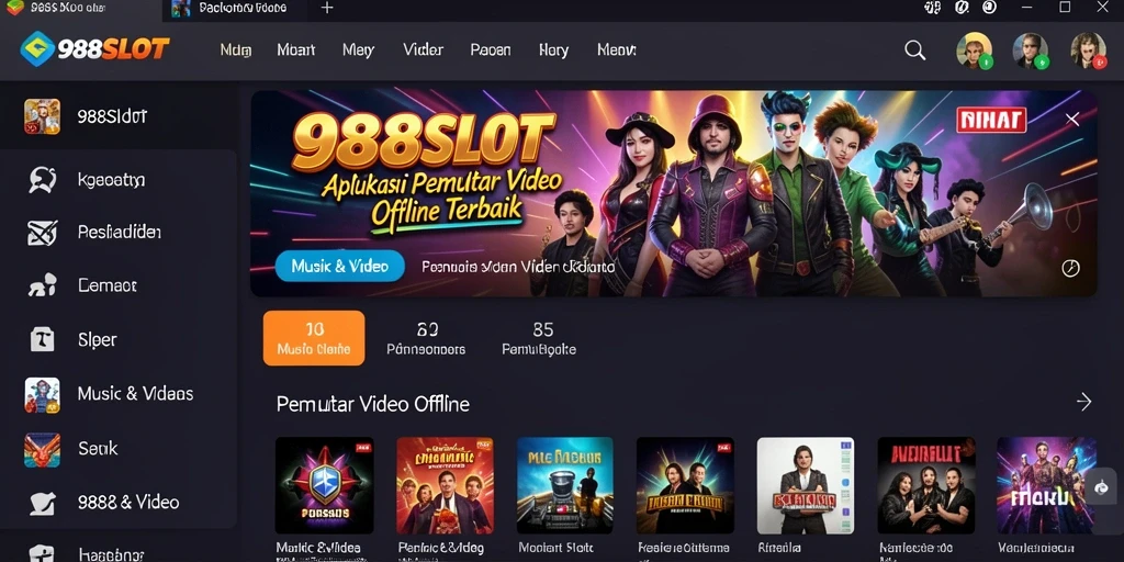 Antarmuka aplikasi 988SLOT yang intuitif dan fungsional.