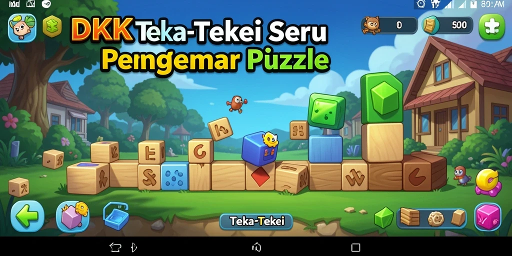 Tampilan antarmuka game Teka-Teki DKK yang menarik.