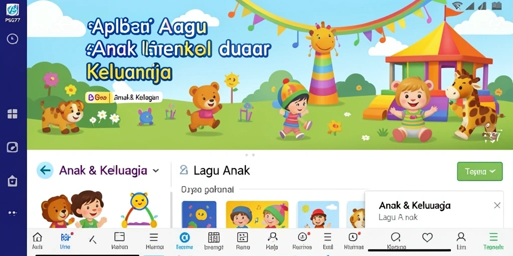 Tampilan antarmuka PSG77 yang user-friendly dan penuh warna.