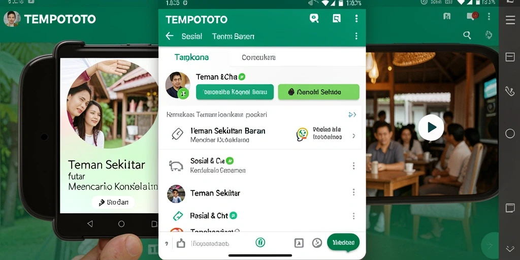 Antarmuka aplikasi TEMPOTOTO yang menarik dan ramah pengguna.